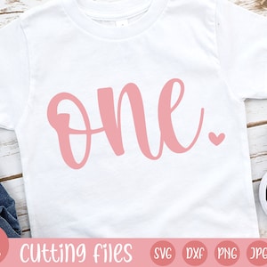 One SVG | First Birthday SVG | Baby girl birthday svg | first bday svg | birthday girl svg | One years old svg | 1st birthday svg file