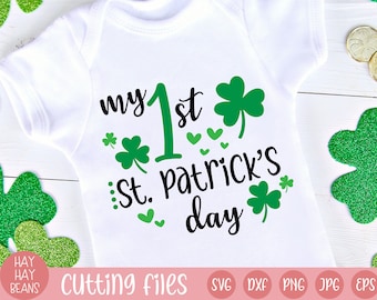 My First St. Patrick's Day SVG | Baby Onesie Design (Digital Download)