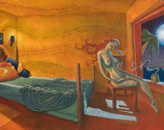 Original gallery-wrapped acrylic painting on canvas