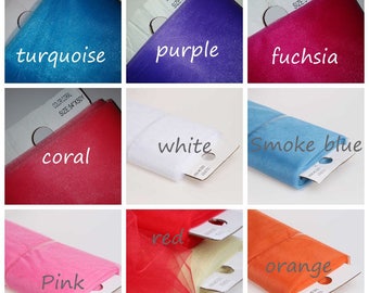 5m of 150mm Wide Soft Nylon Fuschia Tulle Netting Fabric Wedding//Tutu//Crafts
