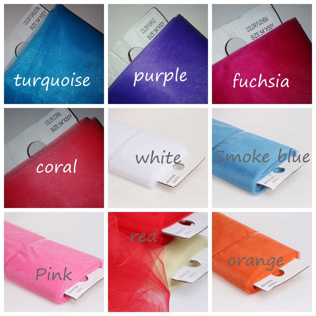 Shimmer Glimmer Tissu doux en tulle net