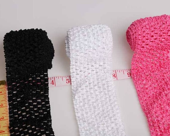 White Stretch Crochet Tube Top Headband Hairband Waistband Tutu Supplies White Stretch Crochet Tube Top Headband Hairband Waistband Tutu Supplies