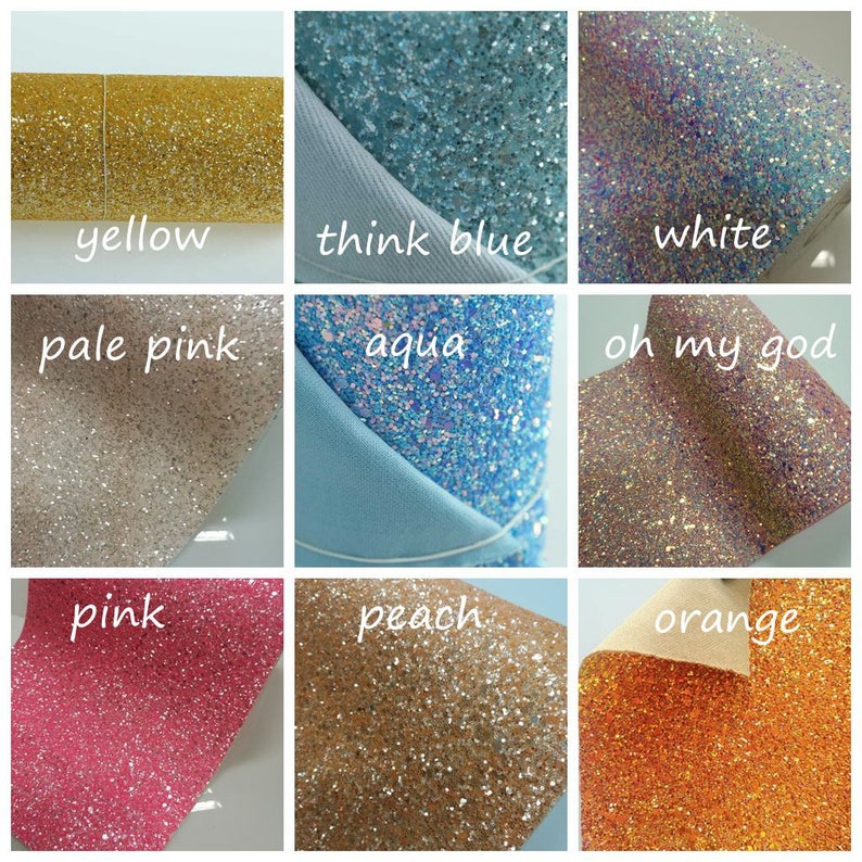 Iridescent Chunky Glitter Fabric Sheet A 5 / A 4 UK Etsy