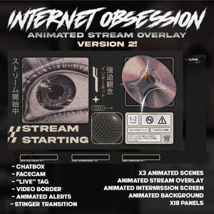 Superposition de flux animés brutalistes de l'an 2000 : l'obsession d'Internet