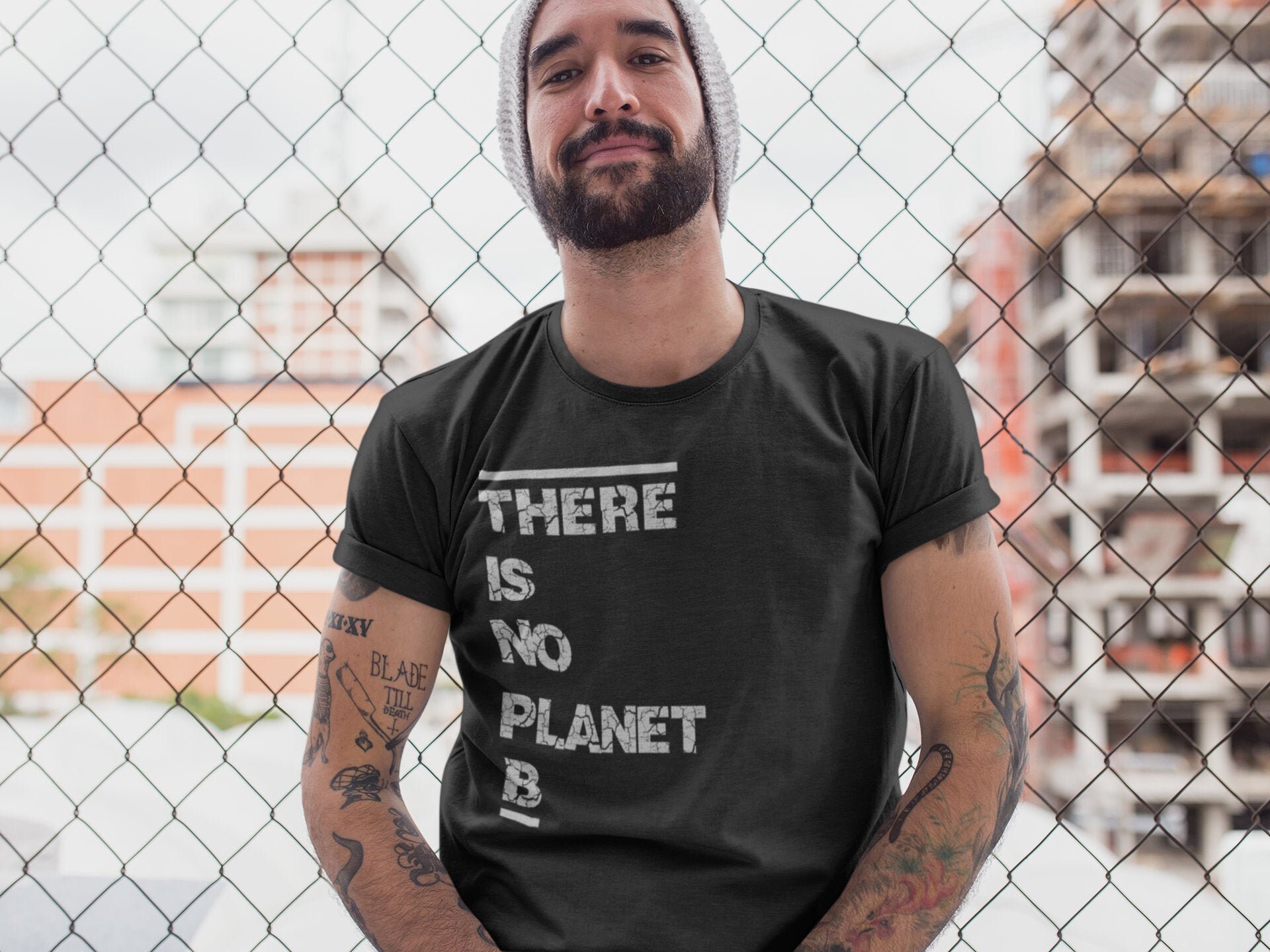 Image of There Is No Planet B Vegan Shirt | Mens Animal Rights Gift Environmental Christmas