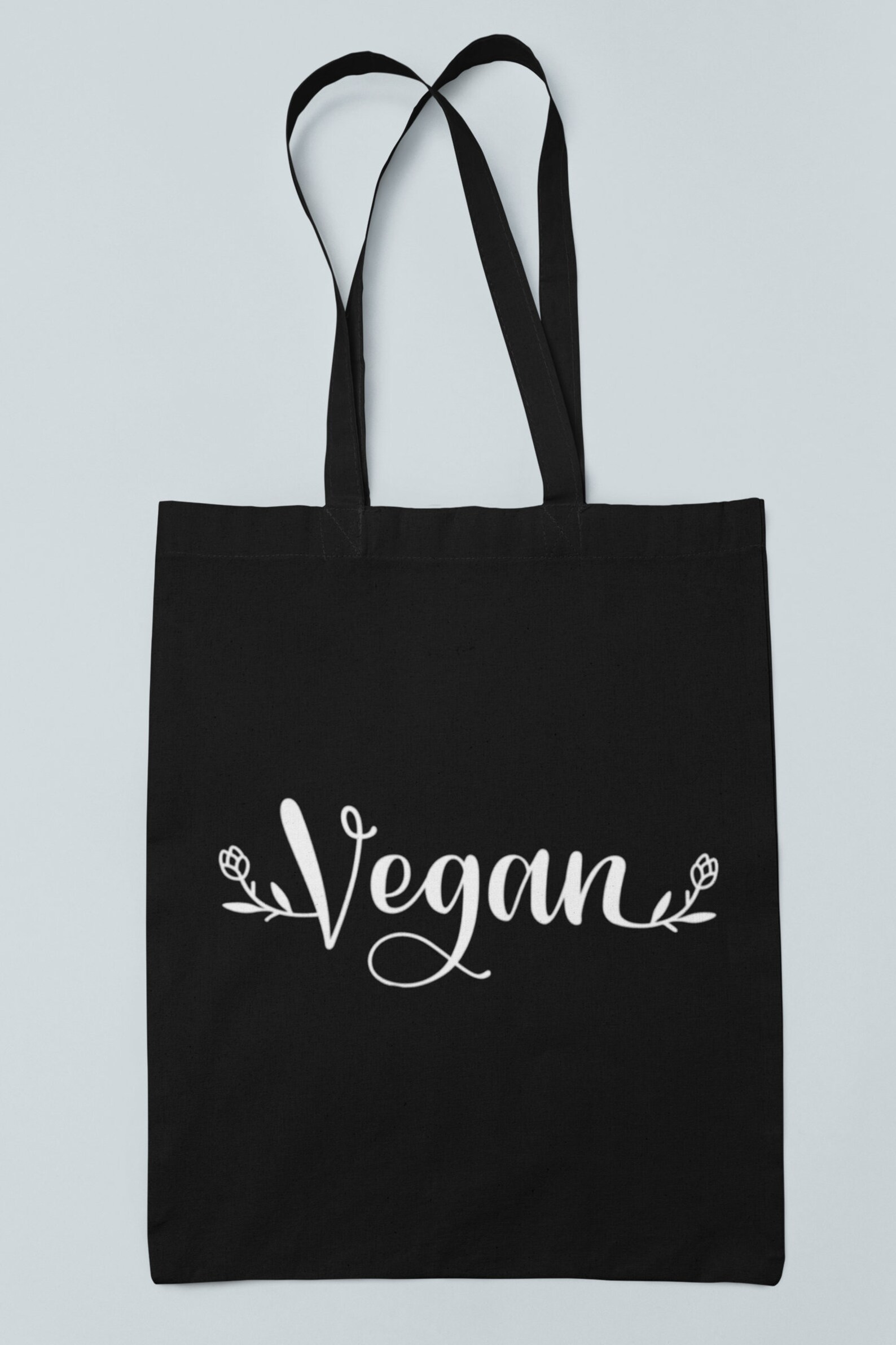 Vegan Tote Bag Vegan Shopping Bag Vegan Shoulder Bag Etsy