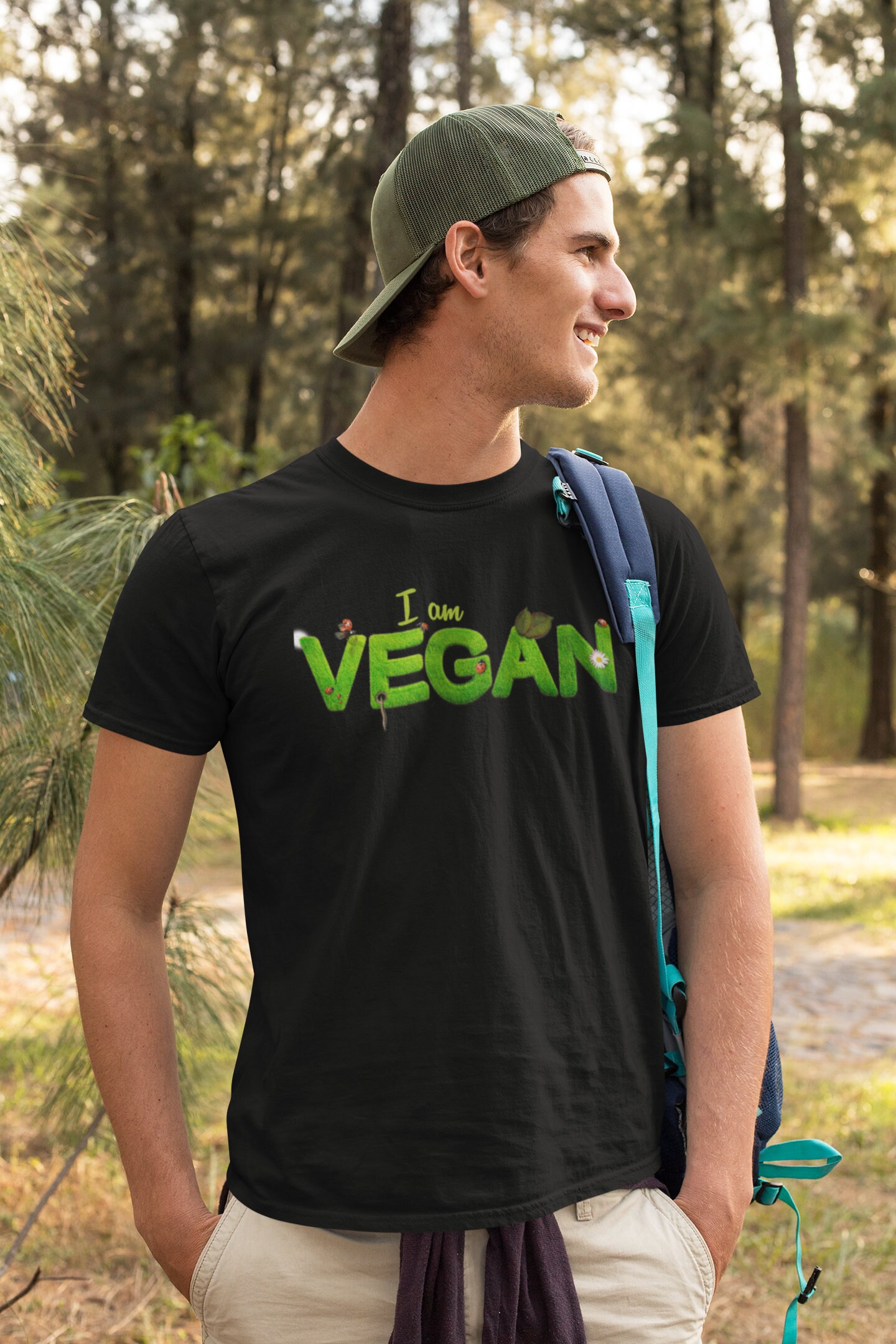 Image of I Am Vegan | Shirt Mens Animal Rights Gift Environmental Christmas