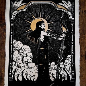 Linoleografia "L'Incantesimo"