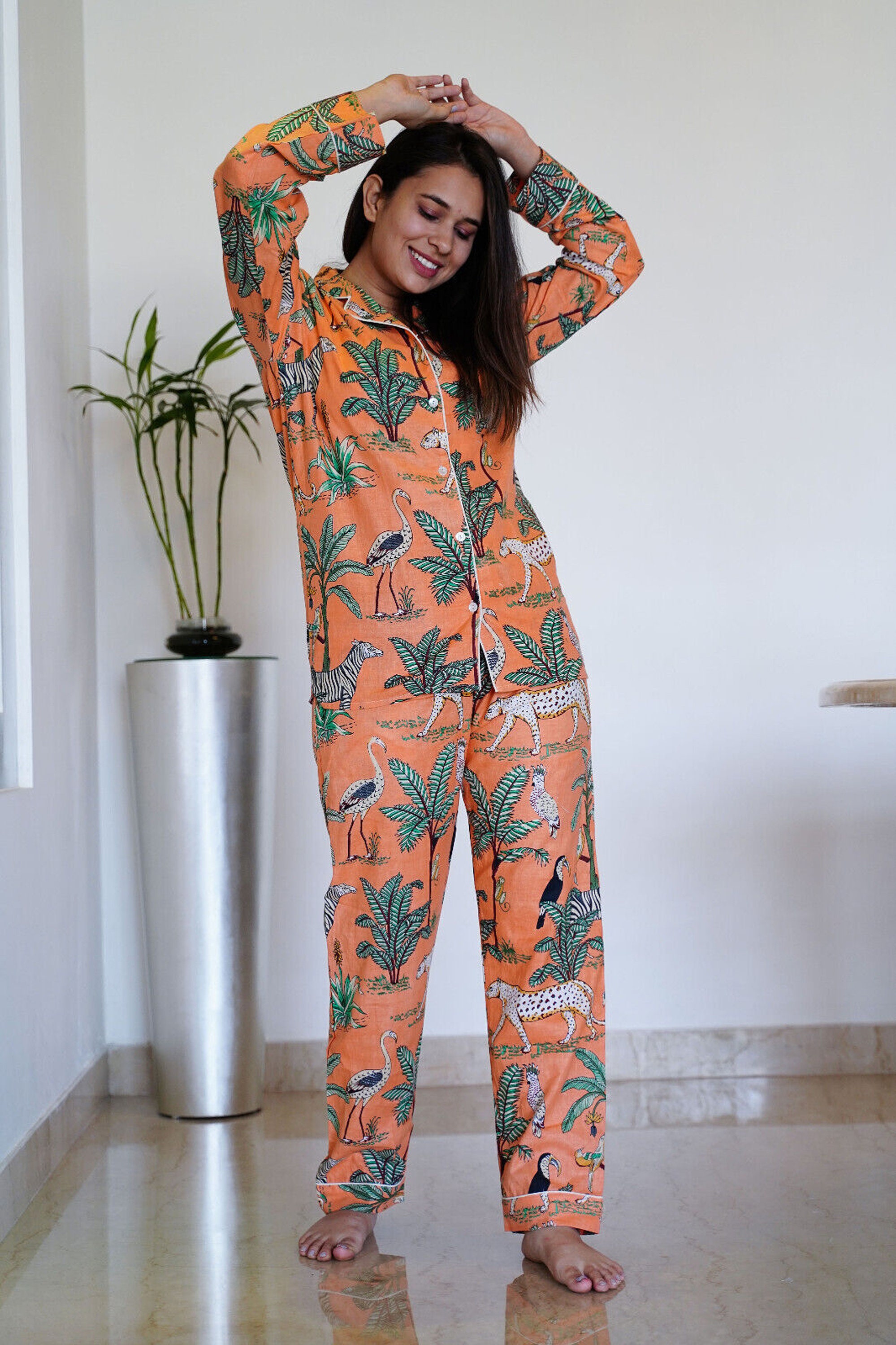 Ladies tiger pyjamas sale
