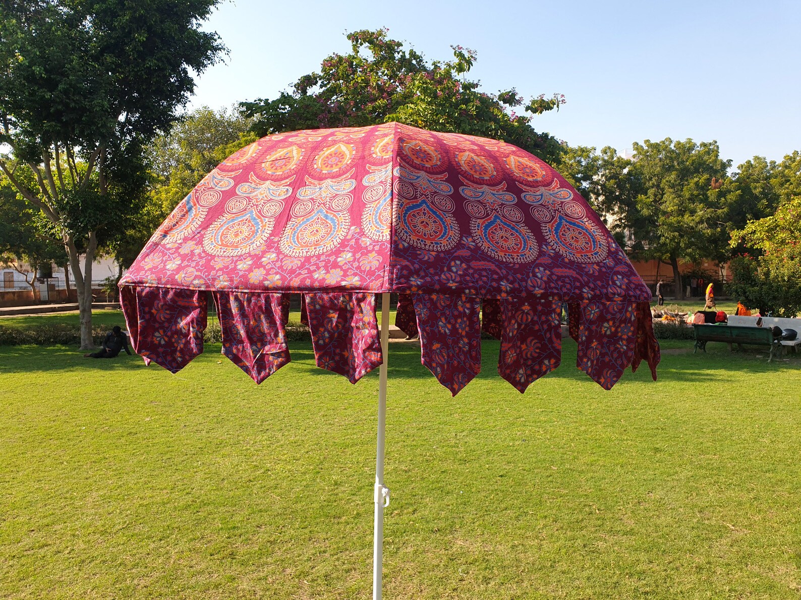 Indian Garden Umbrella Handmade Patio Garden Umbrella Indian Etsy