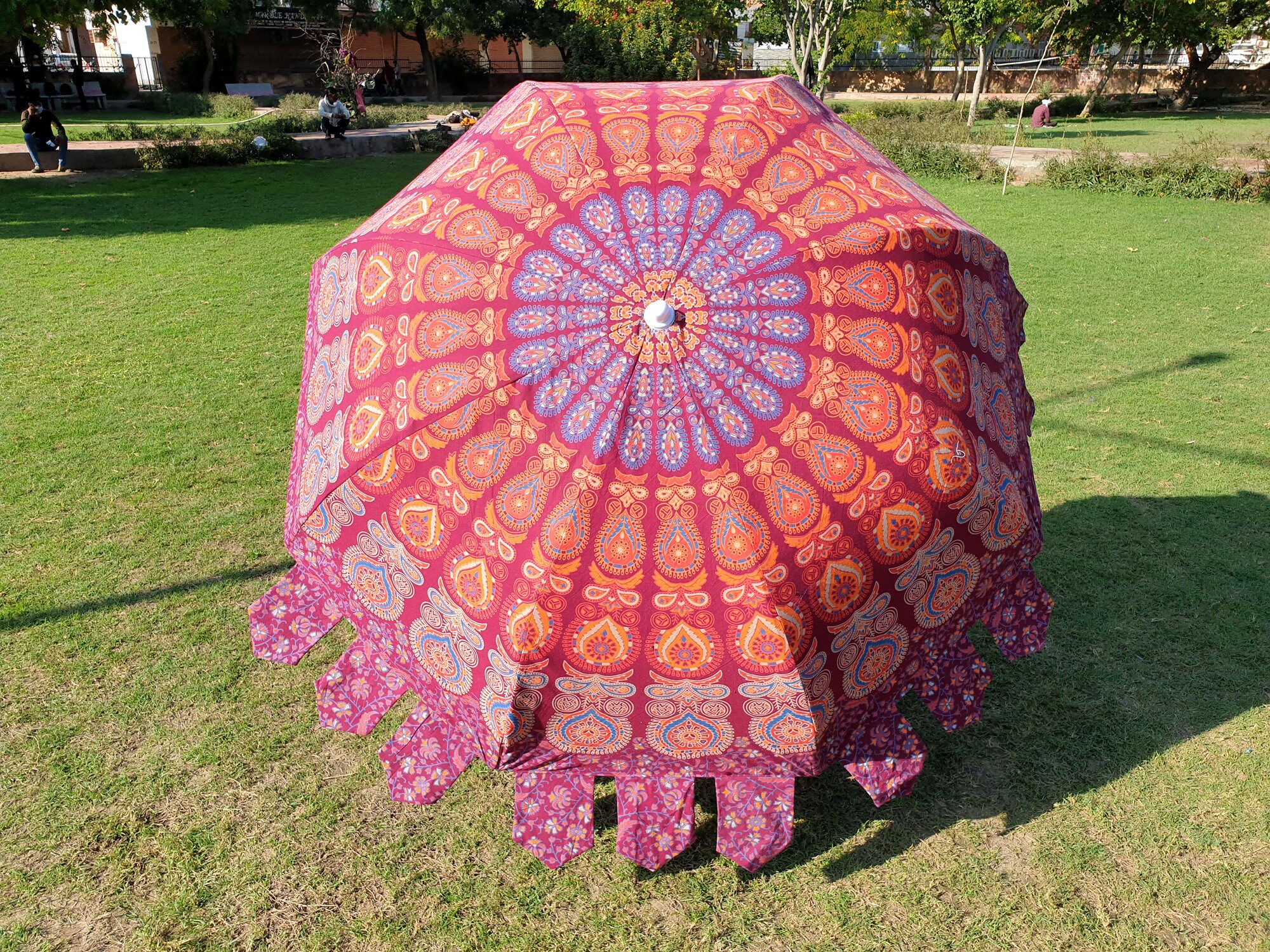 Indian Garden Umbrella Handmade Patio Garden Umbrella Indian Etsy