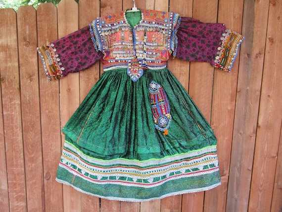 Kuchi afghan traditional tribal  dress vintage  B… - image 1