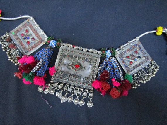 Vintage Afghani belt with pendants and dangles Duel On Jewel Vintage Tribal Kuchi Women main image 2