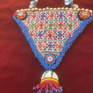 Afghan Kuchi vintage tribal  bead necklace or wall decor #277.  FREE shipping in USA