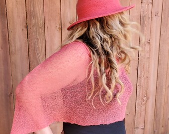 SALE Bali Sheer Knit Lightweight Poncho Lightweight for