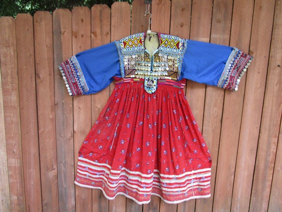 Kuchi dress - afghan tribal traditional   vintage… - image 1