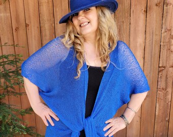 SALE Bali knit  duster/kimono lightweight spring/summer/fall plus size wedding / bridesmaid   - one size fits all  - FREE shipping USA