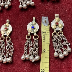Afghan Kuchi  Components 16 tribal vintage matching  DIY dance Costume dangle coin  pendants    Coin dangles #176.  FREE shipping in USA