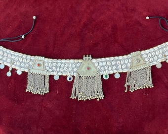 Boho Gypsy Shell Belt: Vintage Kuchi Festival Statement Belt  display picture 1