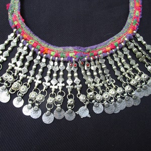 Afghan Kuchi necklace  collectible ethnic tribal  original traditional vintage dangle  dance costume   # 17  FREE shipping in USA