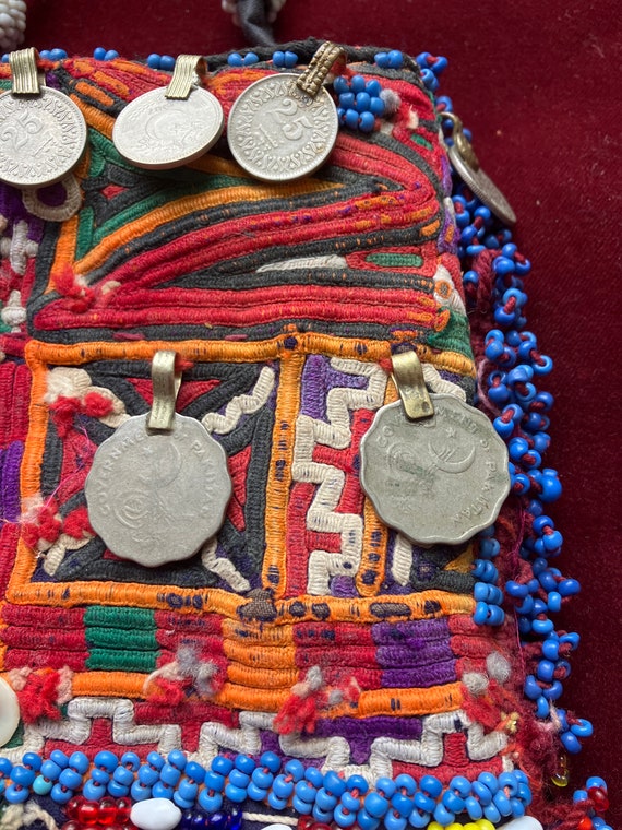 Afghan bag pouch   Kuchi tribal vintage hand embr… - image 4