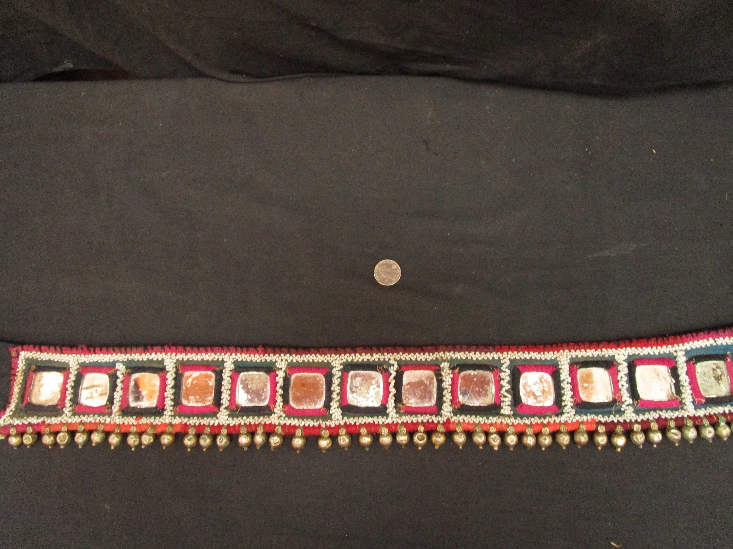 Vintage Banjara Tribal Mirror Belt: Indian Metalwork - Etsy display picture 3