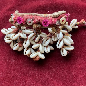 Banjara tribal vintage shell upper arm band dance costume # 187. FREE shipping in USA