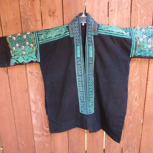 Chinese vintage unisex forbidden stitch  Giuzhou embroidered  jacket  # 404    FREE shipping in USA