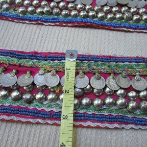 Afghan Kuchi DIY pair vintage tribal ethnic long cuff trim - cuff for belt   costume  SALE    #230B  Free shipping in USA
