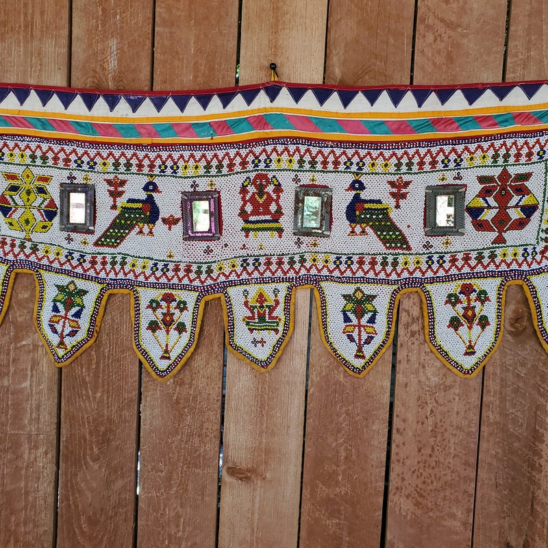 Banaras Handpainted Wooden & Terracotta Toran 04