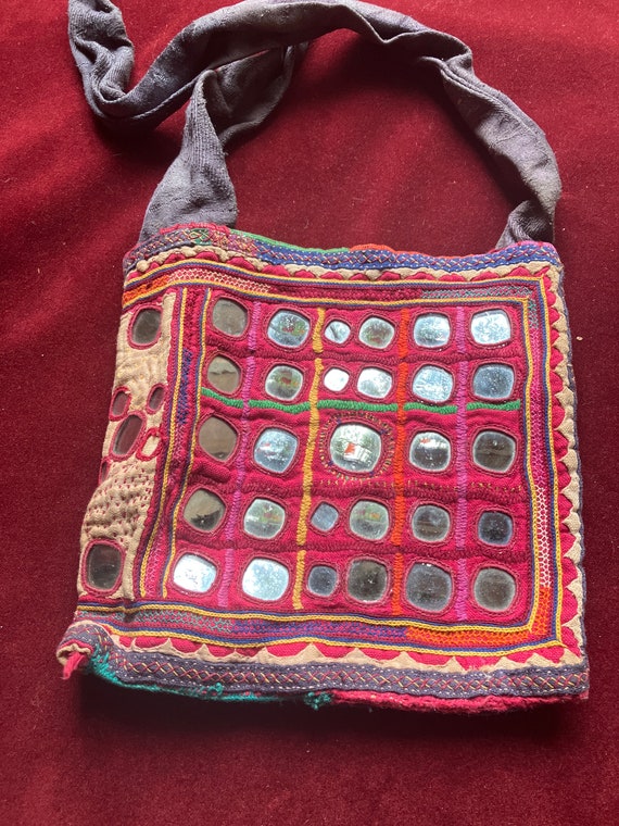 Banjara tribal mirror vintage collectible bag #31… - image 9