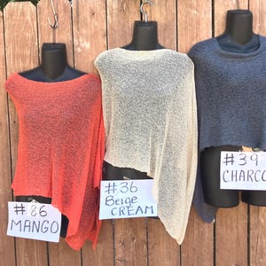 SALE Bali sheer knit lightweight poncho travel wedding bridesmaid versatile boho each color shown. limited quantities ELEVATE your wardrobe- image 13