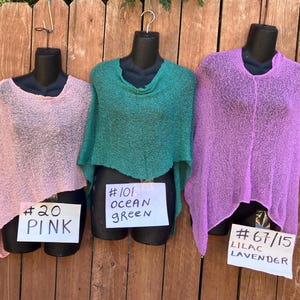 SALE Bali sheer knit lightweight poncho travel wedding bridesmaid versatile boho each color shown. limited quantities ELEVATE your wardrobe- image 14