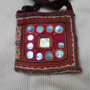 Banjara vintage tribal mirror  &quot;shaman&quot; bag  # 489FREE shipping in USA