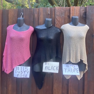 SALE Bali sheer knit lightweight poncho travel wedding bridesmaid versatile boho each color shown. limited quantities ELEVATE your wardrobe- image 10