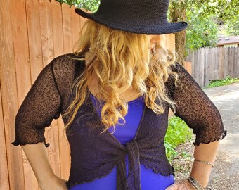 SALE Bali rayon knit Cardigan/shrug wedding bridesmaid top coverup holiday  bolero - fits a lot of sizes      - FREE shipping in USA  -