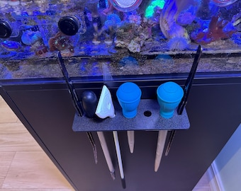 Aquarium Tool Holder with Optional Drip Tray