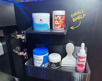 Small Reef Storage Supply Shelf, Organizing Aquariums