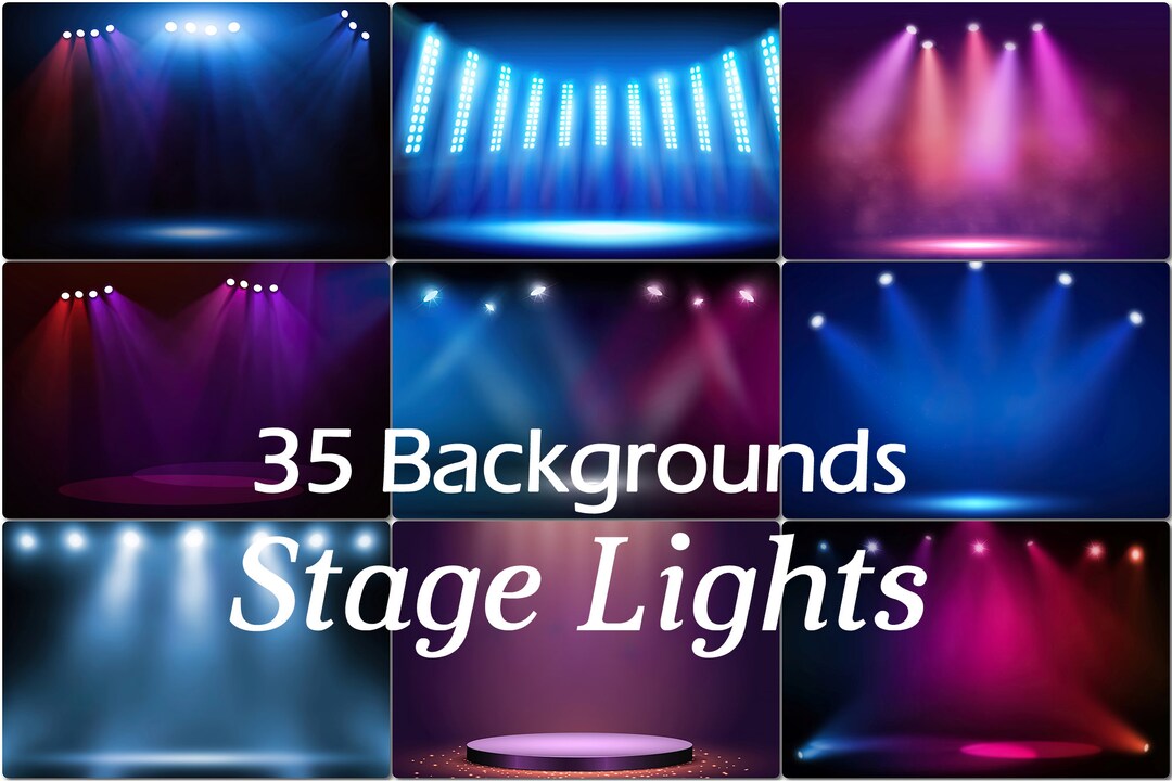 35 Stage Lights Backgrounds, Light Colored Spotlights Backdrop