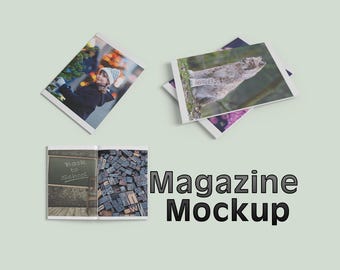 A4 Magazine Mockup PSD Template, Corporate Identity Brochure, Modern Mockup