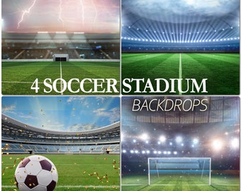 4 Football Stadium Backdrop, Soccer Goal Background, Sports Stadium Backdrops, Stadium Lights, Photoshop Overlays, Spotlight, Floodlight