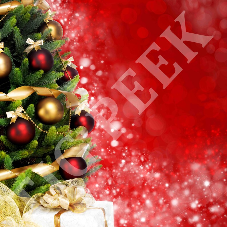 3 Christmas Tree Digital Backdrop Tree Digital Background Etsy