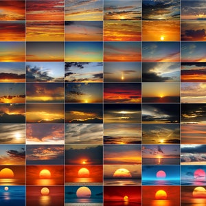 300 Sunset Sky Photo superpositions nuages Photoshop, superposition Photoshop, superposition de ciel, superposition de coucher de soleil, superpositions de crépuscule, texture du ciel, effet de nuage image 5