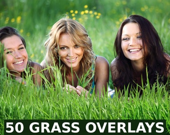 50 Grass Photo Overlays, photoshop overlay, photo prop, green grass, summer overlay, shooting through the grass, photo overlays, PNG file