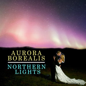 110 Aurora Borealis Overlays, Northern Lights, Night Starry Sky, Polar Sky Effect