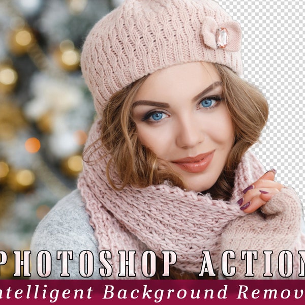 Background Remover Tool Photoshop Action, Photoshop Adobe Actions, Background Removal. Quick Extract Image, Make Image Transparent, isolate
