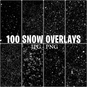 100 Falling Snow overlays, realistic snow, real snow overlays, snow textures, snow effects, snowy winter, Bizzard overlays, snow background