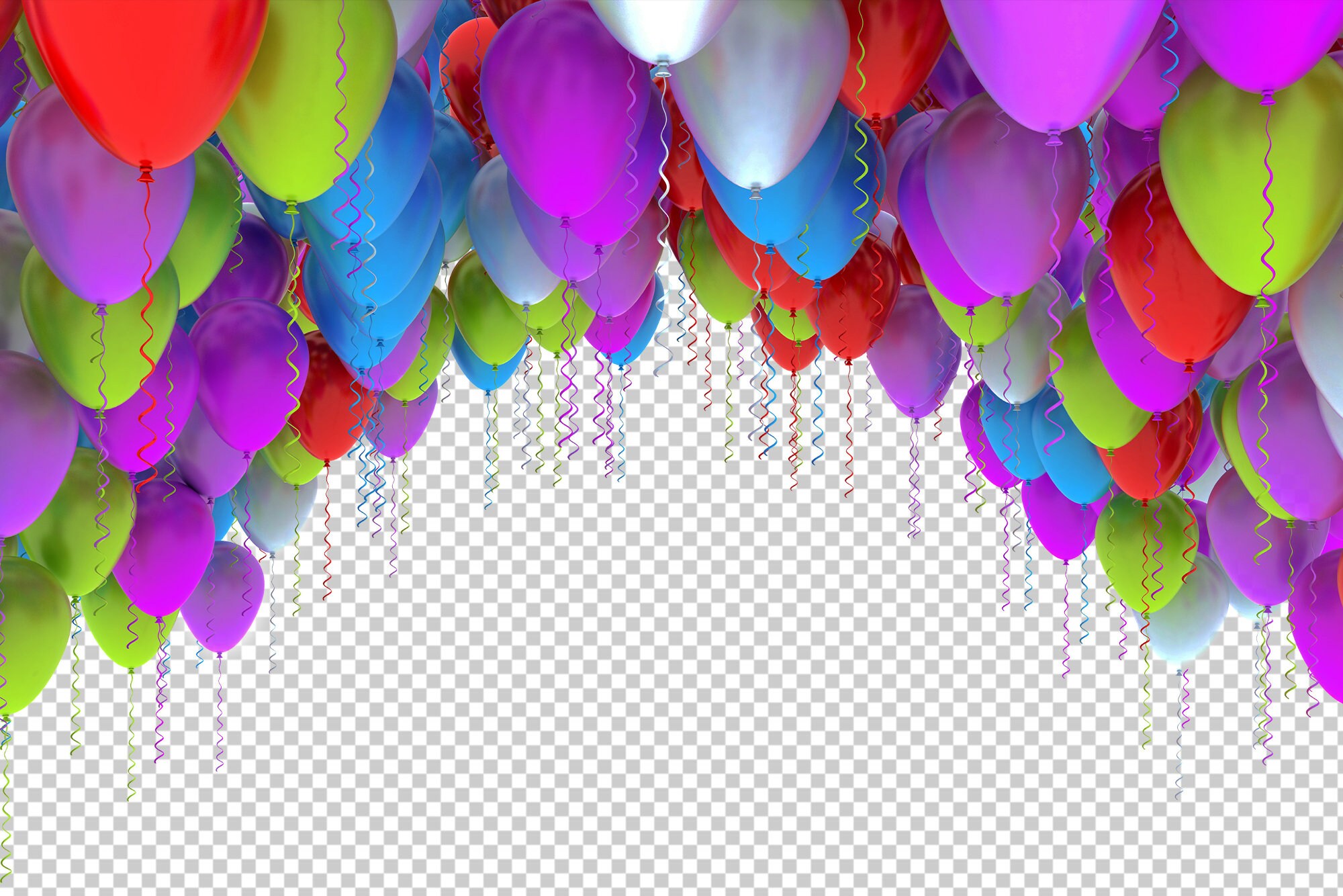 320 Balloons Overlays Digital Balloons Clip Art Summer Etsy
