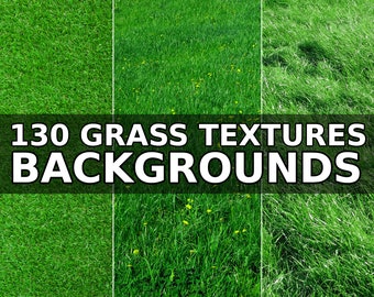 130 Digital Grass Textures, Backgrounds, Backdrops, Photoshop Overlays, Photography, Green Grass, Spring, Summer, Realistic Garden, Natural