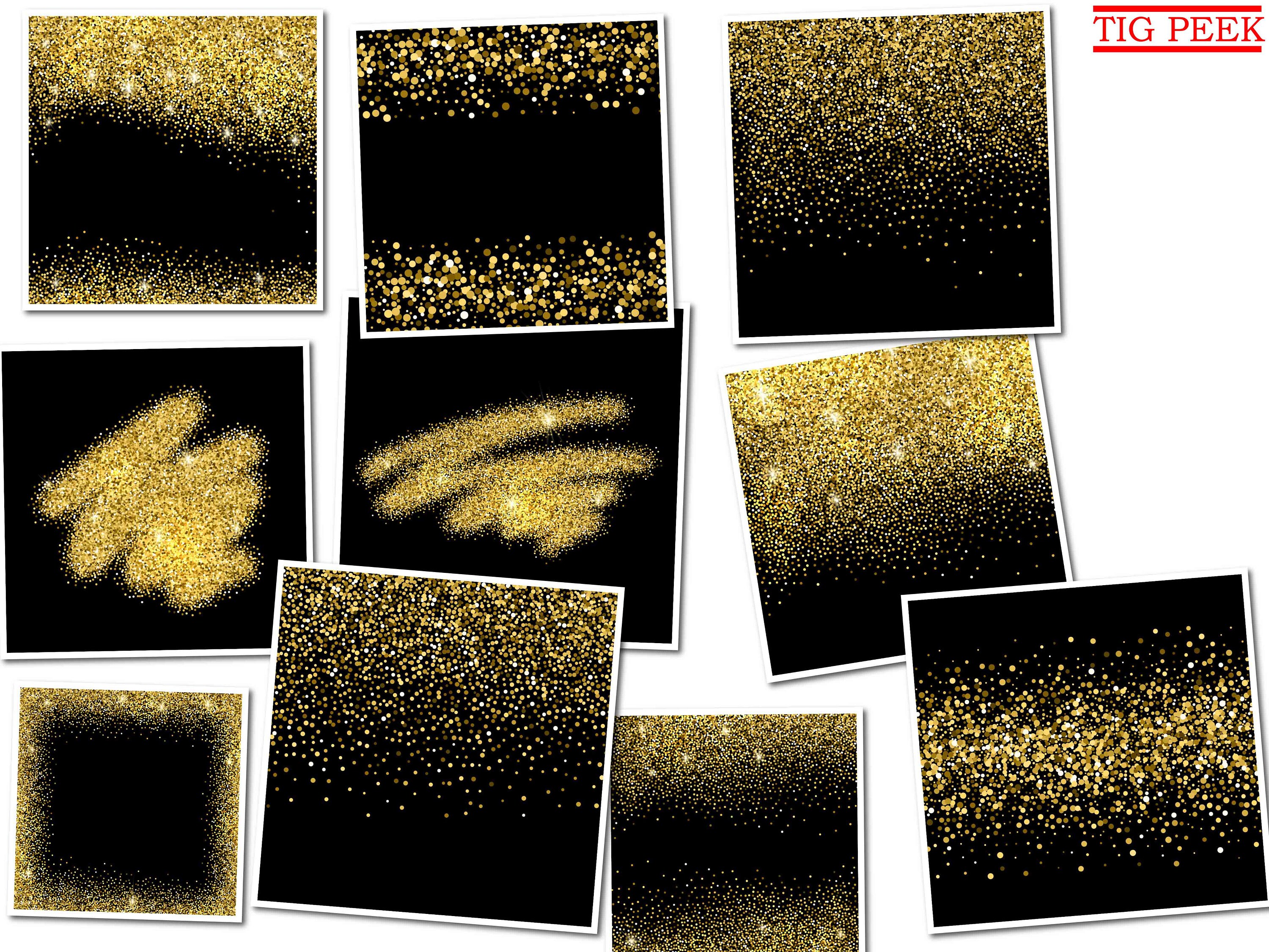 10 Gold Glitter Overlays Golden Texture Background Etsy España